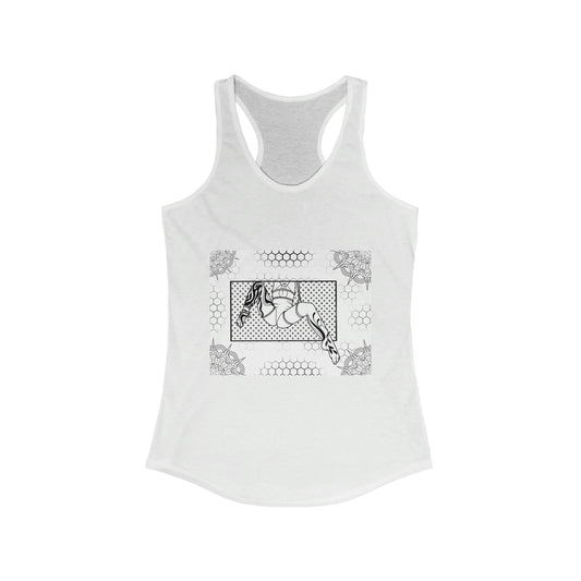 Honey Comb Day Dream Womens tank top slim fit