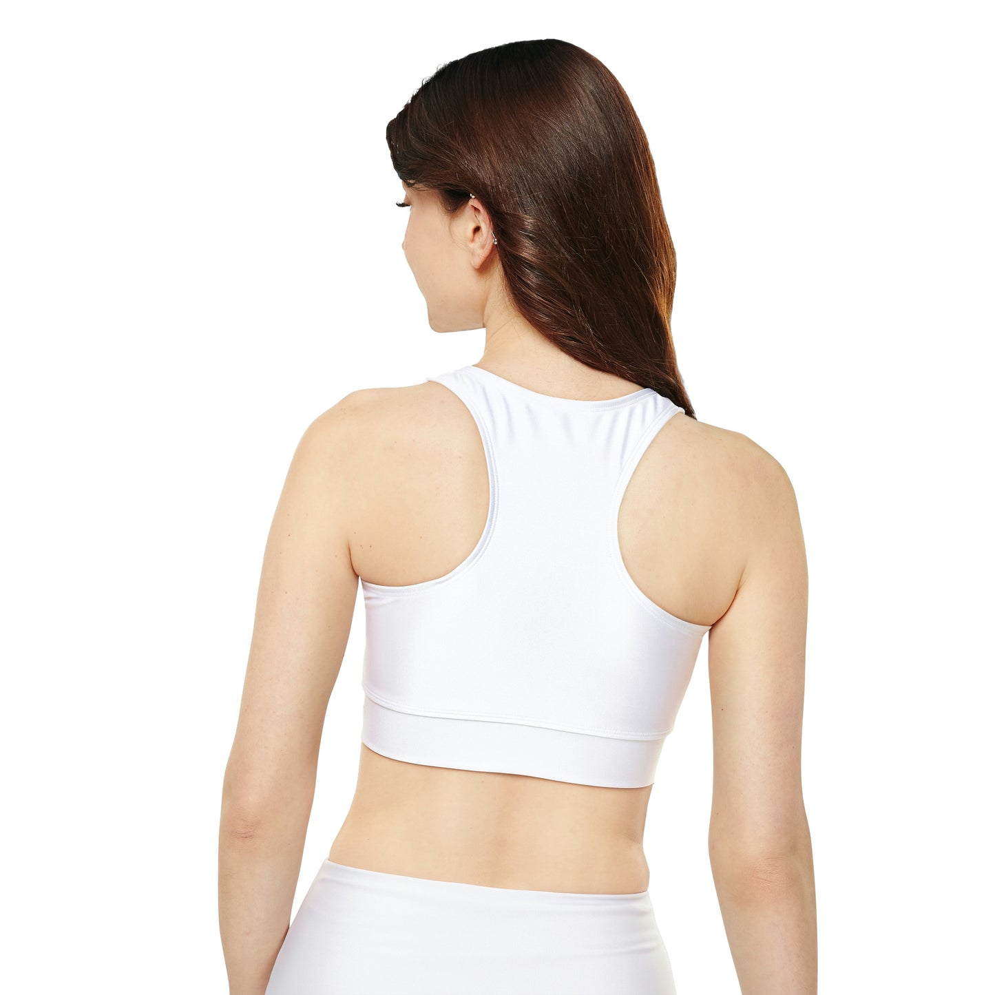 Honeycomb Day Dream Fully Lined, Padded Sports Bra (AOP)